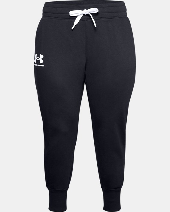 Pantalon de jogging UA Rival Fleece pour femmes, Black, pdpMainDesktop image number 4